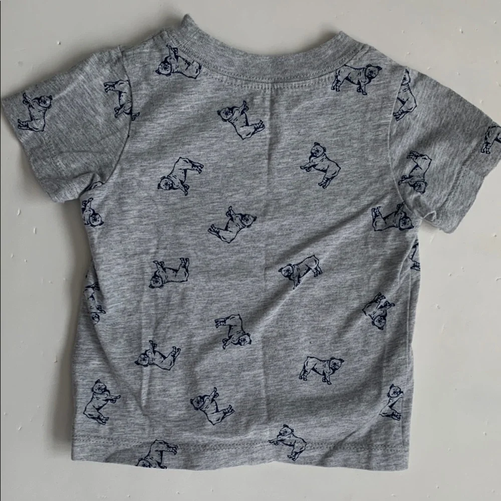 Carter’s Denim Overalls and Gray T-Shirt Set 6 Months